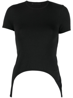 

Curved-hem cut-out t-shirt, Helmut Lang Curved-hem cut-out t-shirt
