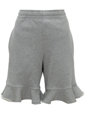 

Ruffle-hem organic-cotton shorts, JW Anderson Ruffle-hem organic-cotton shorts