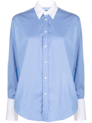 

Contrast-trim long-sleeve shirt, Polo Ralph Lauren Contrast-trim long-sleeve shirt