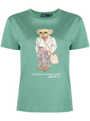 

Teddy-print cotton T-shirt, Polo Ralph Lauren Teddy-print cotton T-shirt