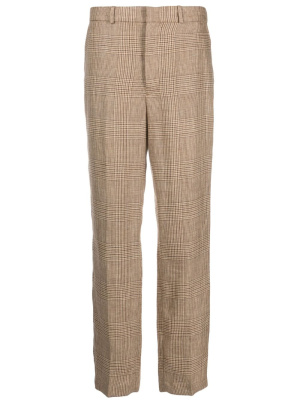 

Checked tailored linen trousers, Polo Ralph Lauren Checked tailored linen trousers