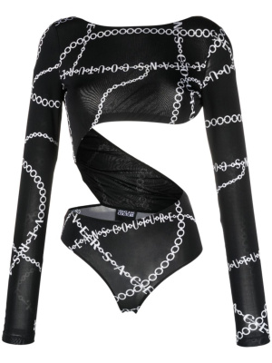 

Necklace-print cut-out body, Versace Jeans Couture Necklace-print cut-out body