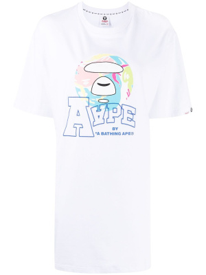 

Logo-print cotton T-shirt, AAPE BY *A BATHING APE® Logo-print cotton T-shirt