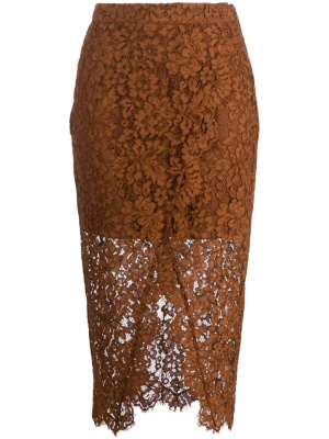 

Floral-lace midi skirt, TWINSET Floral-lace midi skirt