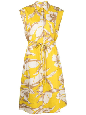 

Floral-print sleeveless midi Dres, TWINSET Floral-print sleeveless midi Dres