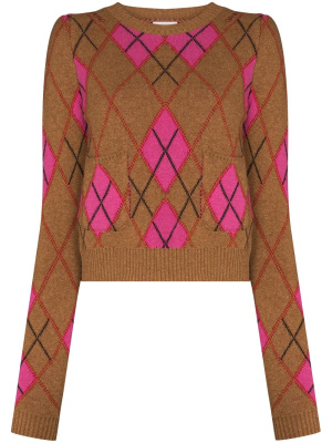 

Harlequin pattern jumper, GANNI Harlequin pattern jumper