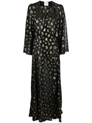 

Fil-coupé wrap maxi dress, Forte Forte Fil-coupé wrap maxi dress