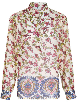 

Berry-print silk shirt, ETRO Berry-print silk shirt