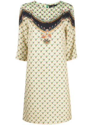 

Mix-print shift dress, ETRO Mix-print shift dress