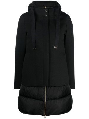 

Panelled hooded parka, Herno Panelled hooded parka