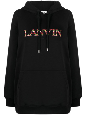 

Logo-embroidered hoodie, Lanvin Logo-embroidered hoodie