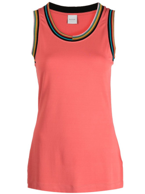 

Stripe-detailing tank top, Paul Smith Stripe-detailing tank top