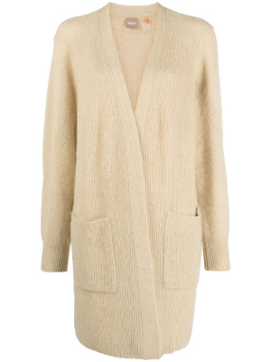 

Ribbed-knit open-front cardigan, BOSS Ribbed-knit open-front cardigan