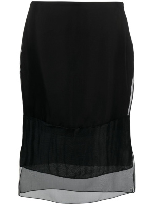 

Layered silk skirt, KHAITE Layered silk skirt
