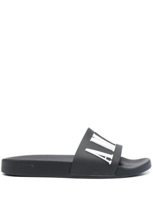 

Appliqué-logo open-toe slides, AMIRI Appliqué-logo open-toe slides