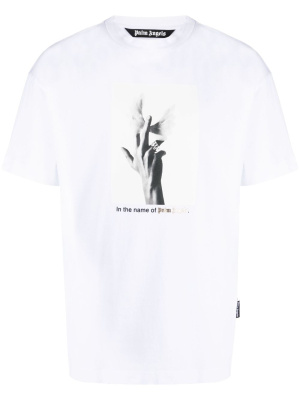 

Hand-photo cotton T-shirt, Palm Angels Hand-photo cotton T-shirt