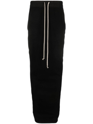 

Pillar drawstring-waist maxi skirt, Rick Owens DRKSHDW Pillar drawstring-waist maxi skirt