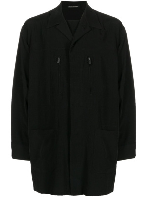 

Zip-pocket shirt jacket, Yohji Yamamoto Zip-pocket shirt jacket