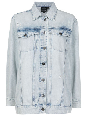 

Logo-patch denim jacket, Armani Exchange Logo-patch denim jacket