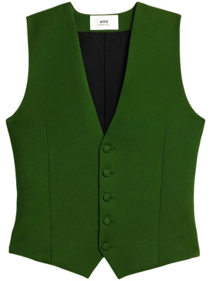 

Tailored wool waistcoat, AMI Paris Tailored wool waistcoat