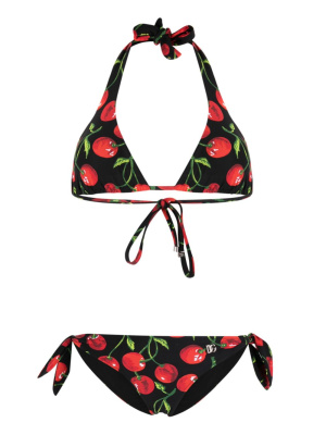 

Cherry-print bikini set, Dolce & Gabbana Cherry-print bikini set