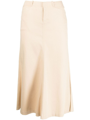 

Low-rise cotton midi skirt, Ralph Lauren Collection Low-rise cotton midi skirt