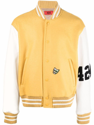 

Logo-detail bomber jacket, 424 Logo-detail bomber jacket