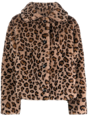 

Leopard-print wool jacket, Yves Salomon Leopard-print wool jacket