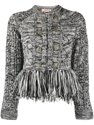 

Fringed-hem knit jumper, TWINSET Fringed-hem knit jumper