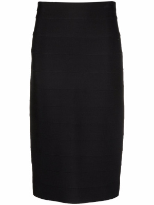 

High-waisted zipped skirt, Versace High-waisted zipped skirt