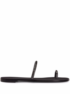 

Toe-strap leather sandals, Giuseppe Zanotti Toe-strap leather sandals