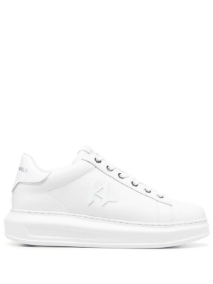 

Kapri logo-embossed leather sneakers, Karl Lagerfeld Kapri logo-embossed leather sneakers