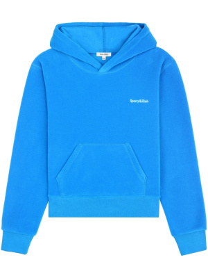 

Embroidered-logo fleece hoodie, Sporty & Rich Embroidered-logo fleece hoodie
