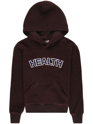 

Slogan-patch fleece hoodie, Sporty & Rich Slogan-patch fleece hoodie