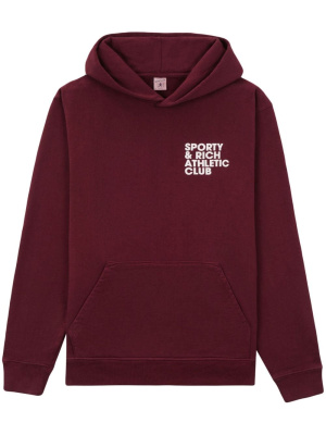 

Slogan-print cotton hoodie, Sporty & Rich Slogan-print cotton hoodie