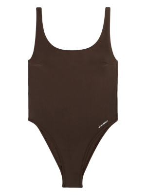 

Carla logo-print swimsuit, Sporty & Rich Carla logo-print swimsuit