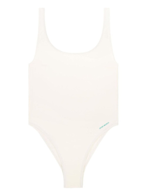 

Carla logo-print swimsuit, Sporty & Rich Carla logo-print swimsuit