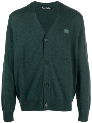 

Logo-patch V-neck cardigan, Acne Studios Logo-patch V-neck cardigan