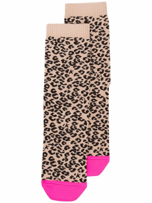 

Leopard intarsia-knit ankle socks, Golden Goose Leopard intarsia-knit ankle socks