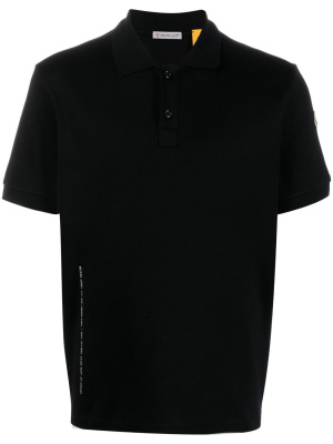 

X Fragment button-up piqué polo shirt, Moncler X Fragment button-up piqué polo shirt