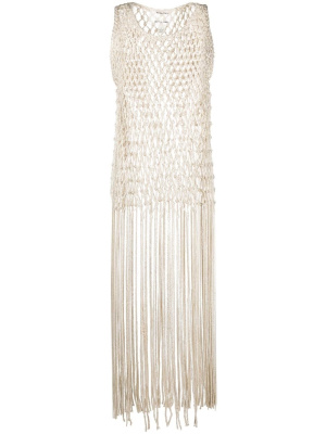 

Crochet tassel-trim dress, Forte Forte Crochet tassel-trim dress