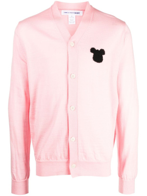 

X Disney embroidered-logo cardigan, Comme Des Garçons Shirt X Disney embroidered-logo cardigan