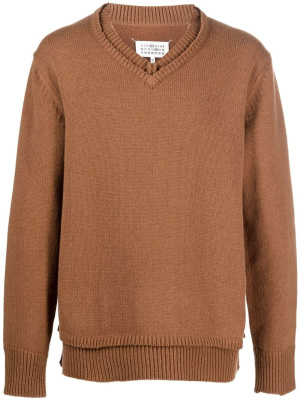 

V-neck knit jumper, Maison Margiela V-neck knit jumper