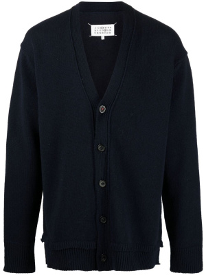 

Knitted drop-shoulder cardigan, Maison Margiela Knitted drop-shoulder cardigan