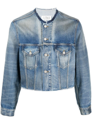 

Cropped denim jacket, Maison Margiela Cropped denim jacket