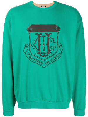 

Logo-print cotton jumper, Undercoverism Logo-print cotton jumper