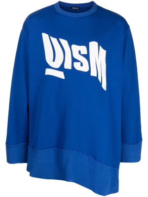 

Logo-print asymmetric sweatshirt, Undercoverism Logo-print asymmetric sweatshirt