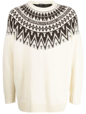 

Nordic-jacquard knit jumper, Undercoverism Nordic-jacquard knit jumper