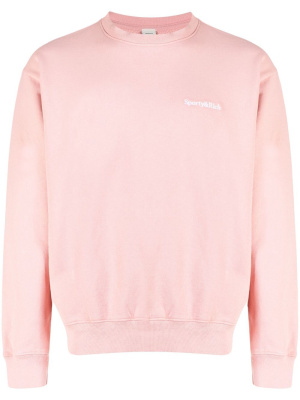 

Embroidered-logo crew-neck sweatshirt, Sporty & Rich Embroidered-logo crew-neck sweatshirt