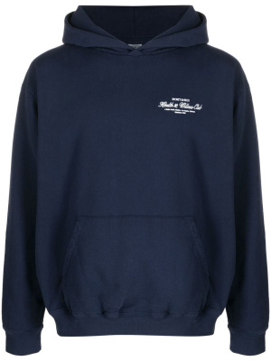 

Logo-print oversized hoodie, Sporty & Rich Logo-print oversized hoodie